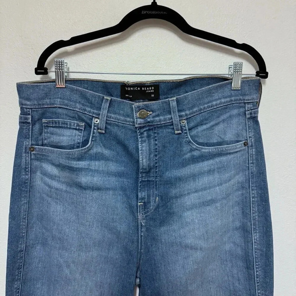 NWT $278 VERONICA BEARD Carson High Rise Ankle Flare Jean - Modern Denim - Picture 5 of 10